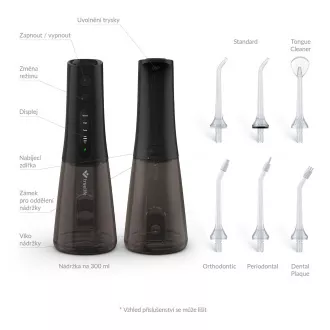 TrueLife AquaFloss Compact L100 Black Ustni tuš