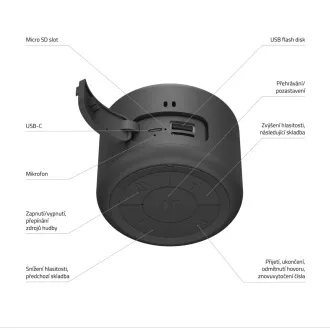 Zvočnik Bluetooth LAMAX Sphere2, USB-C