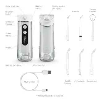 TrueLife AquaFloss Mini M50 ustna prha - bela