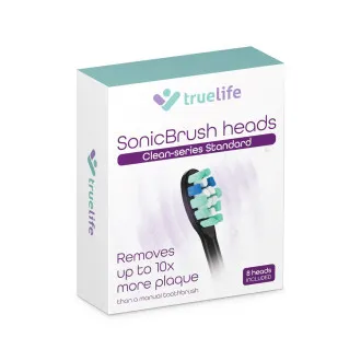 Glavice TrueLife SonicBrush iz serije Clean, standardne, črne, pakiranje po 8 kosov Glavice TrueLife SonicBrush iz serije Clean, standardne, črne, pakiranje po 8 kosov
