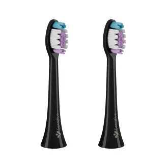 Glavice za zobno ščetko TrueLife SonicBrush serije Clean, Sensitive, črne, 2-pak
