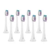 TrueLife SonicBrush Clean-series glave za ščetke Sensitive white, pakiranje po 8 kosov