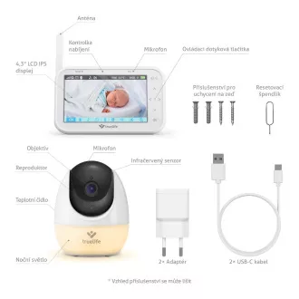 TrueLife NannyCam R4 Pro - digitalni video otroški monitor