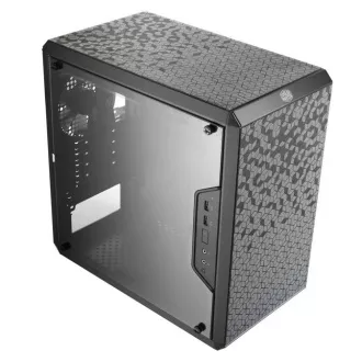 Ohišje Cooler Master MasterBox Q300L, mATX, prozorna stranica, 1x 120mm ventilator, črno