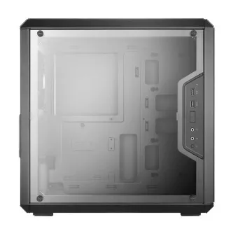 Ohišje Cooler Master MasterBox Q300L, mATX, prozorna stranica, 1x 120mm ventilator, črno