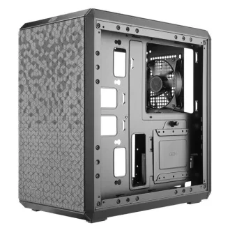 Ohišje Cooler Master MasterBox Q300L, mATX, prozorna stranica, 1x 120mm ventilator, črno