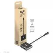 Club3D vozlišče MST (Multi Stream Transport) USB3.2 Gen2 Type-C (DP Alt-Mode) na DisplayPort   HDMI 4K60Hz (M/F)