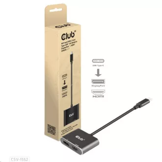 Club3D vozlišče MST (Multi Stream Transport) USB3.2 Gen2 Type-C (DP Alt-Mode) na DisplayPort HDMI 4K60Hz (M/F) Club3D vozlišče MST (Multi Stream Transport) USB3.2 Gen2 Type-C (DP Alt-Mode) na DisplayPort HDMI 4K60Hz (M/F)