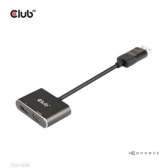 Club3D hub MST (Multi Stream Transport) DisplayPort 1.4 na DisplayPort HDMI 4K60Hz (M/F) Club3D hub MST (Multi Stream Transport) DisplayPort 1.4 na DisplayPort HDMI 4K60Hz (M/F)