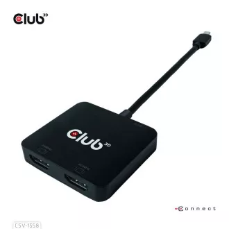 Club3D Video vozlišče MST USB-C na 2xHDMI   USB-C PD 3.0, 4K60Hz