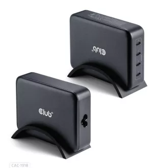 Club3D Potovalni polnilec 240W, tehnologija GaN, 4xUSB-C, podpora PPS   PD 3.1