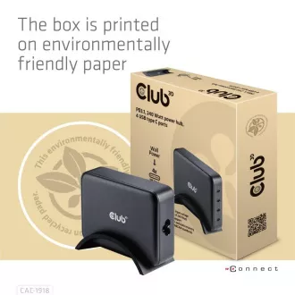 Club3D Potovalni polnilec 240W, tehnologija GaN, 4xUSB-C, podpora PPS   PD 3.1