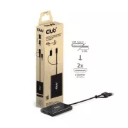 Club3D Video vozlišče USB-C/A na 2xHDMI 2.0, dvojni monitor, 4K60Hz (M/F)