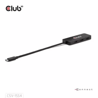 Club3D Hub MST USB-C na 3xHDMI, enojni: 8K30Hz, trojni: 4K60Hz