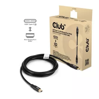 Club3D Kabel USB-C do MiniDisplayPort 2.1, 8K30Hz, DSC1.2, UHBR10, 2 m