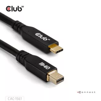 Club3D Kabel USB-C do MiniDisplayPort 2.1, 8K30Hz, DSC1.2, UHBR10, 2 m