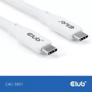 Club3D kabel USB-C 4.0, 20 Gb/s, 4K60Hz, PD 240W, 2 m, bel