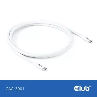 Club3D kabel USB-C 4.0, 20 Gb/s, 4K60Hz, PD 240W, 2 m, bel