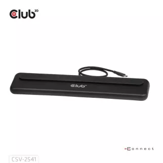 Club3D Priključna postaja USB-C 12v1, 2xHDMI, 1xDP, 2xUSB-C, 3xUSB, 1xRJ45, 1x3,5 mm, črna