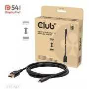 Club3D dvosmerni kabel USB-C na DisplayPort 2.1 DP54, 8K120Hz, 4K480Hz, 2 m