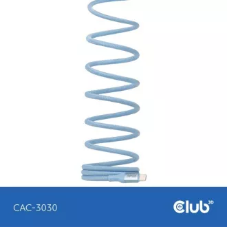Club3D Magnetni kabel USB-C, 240W PD3.1, 480 Mb/s, 2 m, modri