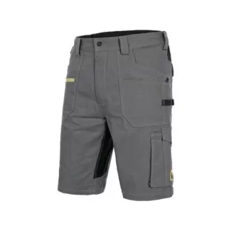 Kratke hlače CXS STRETCH, moške, sivo-črne, velikost 50
