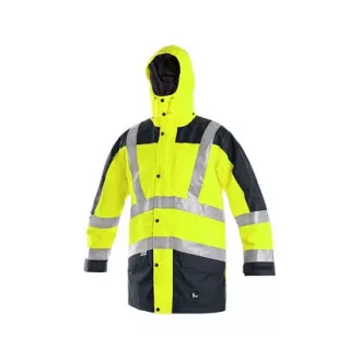 Moška odsevna jakna LONDON, 5v1, rumeno-modra, velikost 5,5 mm, w. S