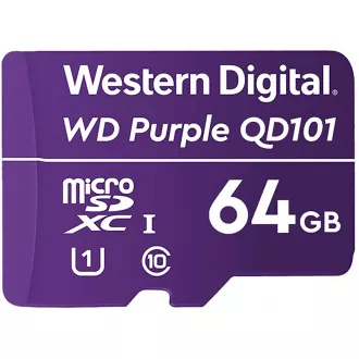 Kartica WD MicroSDXC 64GB vijolična WDD064G1P0C razred 10, 16 TBW