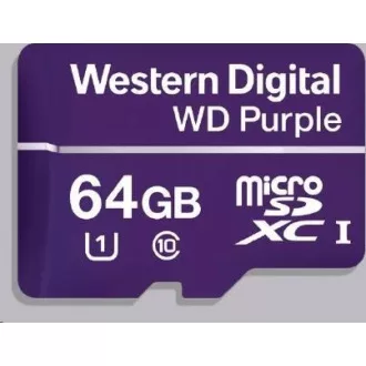 Kartica WD MicroSDXC 64GB vijolična WDD064G1P0C razred 10, 16 TBW