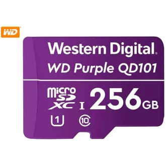 Kartica WD MicroSDXC 256 GB vijolične barve WDD256G1P0C razred 10 (R:100/W:60 MB/s) Kartica WD MicroSDXC 256 GB vijolične barve WDD256G1P0C razred 10 (R:100/W:60 MB/s)