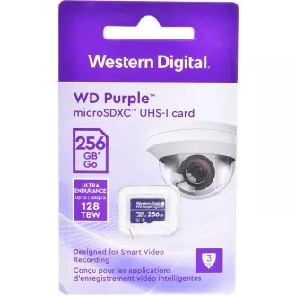 Kartica WD MicroSDXC 256 GB vijolične barve WDD256G1P0C razred 10 (R:100/W:60 MB/s) Kartica WD MicroSDXC 256 GB vijolične barve WDD256G1P0C razred 10 (R:100/W:60 MB/s)