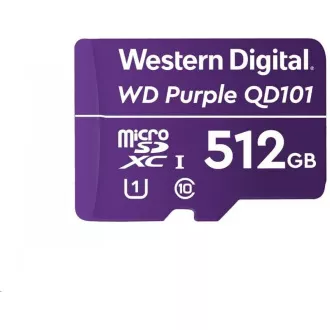 Kartica WD MicroSDXC 512 GB vijolične barve WDD512G1P0C razred 10 (R:100/W:60 MB/s)