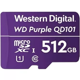 Kartica WD MicroSDXC 512 GB vijolične barve WDD512G1P0C razred 10 (R:100/W:60 MB/s)
