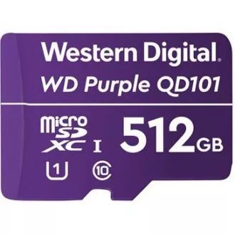 Kartica WD MicroSDXC 512 GB vijolične barve WDD512G1P0C razred 10 (R:100/W:60 MB/s)