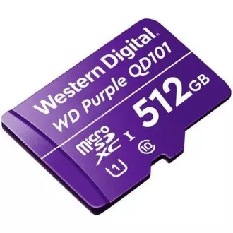 Kartica WD MicroSDXC 512 GB vijolične barve WDD512G1P0C razred 10 (R:100/W:60 MB/s)