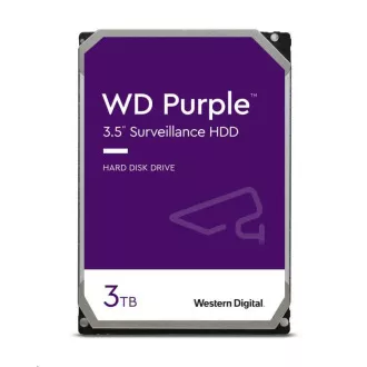 WD PURPLE WD33PURZ 3TB, SATA III 3,5", 256 MB, 175 MB/s, nizka raven hrupa, CMR WD PURPLE WD33PURZ 3TB, SATA III 3,5", 256 MB, 175 MB/s, nizka raven hrupa, CMR