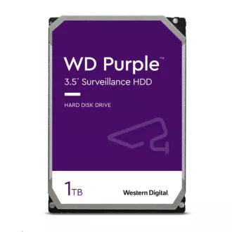WD PURPLE WD11PURZ 1TB, SATA III 3,5", 64MB 5400RPM, 110MB/s, nizka raven hrupa, CMR