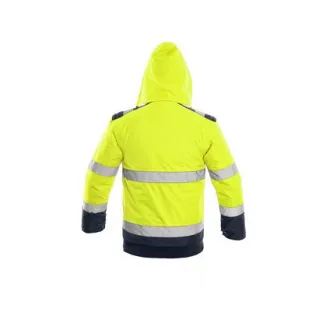 Jakna LUTON, opozorilna, rumeno-modra, velikost: 2 mm S