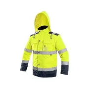 Jakna CXS LUTON, odsevna, moška, rumeno-modra, velikost 2XL