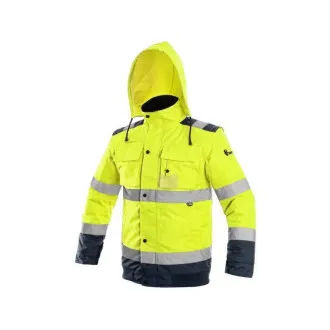 Jakna CXS LUTON, odsevna, moška, rumeno-modra, velikost 5XL Jakna CXS LUTON, odsevna, moška, rumeno-modra, velikost 5XL