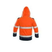 Jakna CXS LUTON, odsevna, moška, oranžno-modra, velikost S