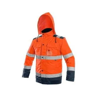 Jakna CXS LUTON, odsevna, moška, oranžno-modra, velikost M Jakna CXS LUTON, odsevna, moška, oranžno-modra, velikost M