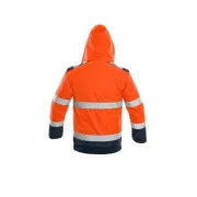 Jakna CXS LUTON, odsevna, moška, oranžno-modra, velikost 2XL