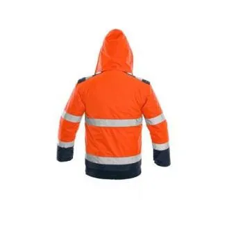 Jakna CXS LUTON, odsevna, moška, oranžno-modra, velikost 2XL