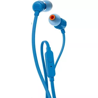 JBL T110 Črne naglavne slušalke, 3, 5 mm priključek, mikrofon, modre JBL T110 Črne naglavne slušalke, 3, 5 mm priključek, mikrofon, modre