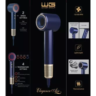 WG - Sušilnik za lase WG Elegance Air, 1600 W, moder WG - Sušilnik za lase WG Elegance Air, 1600 W, moder