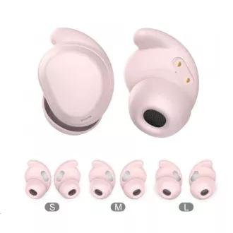 WG - Slušalke Bluetooth WG AirFlex 4, Slušalke za spanje, ANC, roza