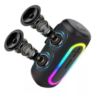 WG - Zvočnik Bluetooth WG AirFlex PureBeats, 40 W, TWS, LED, črn