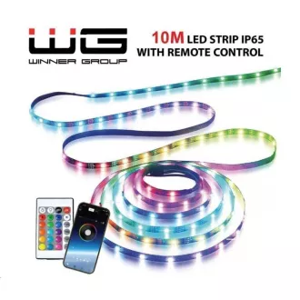WG - Pametni LED trak WG16, 10 metrov, z gonilnikom in aplikacijo, IP 65, z omrežnim napajalnikom