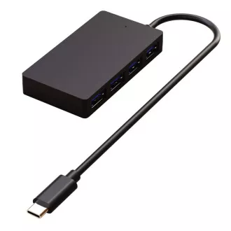 WG - HUB Type-C na 4x USB-A, USB 3.0, 5Gbps, črn